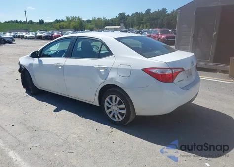 2015 Toyota Corolla Le из США, поврежденный, VIN 2T1BURHE6FC355352